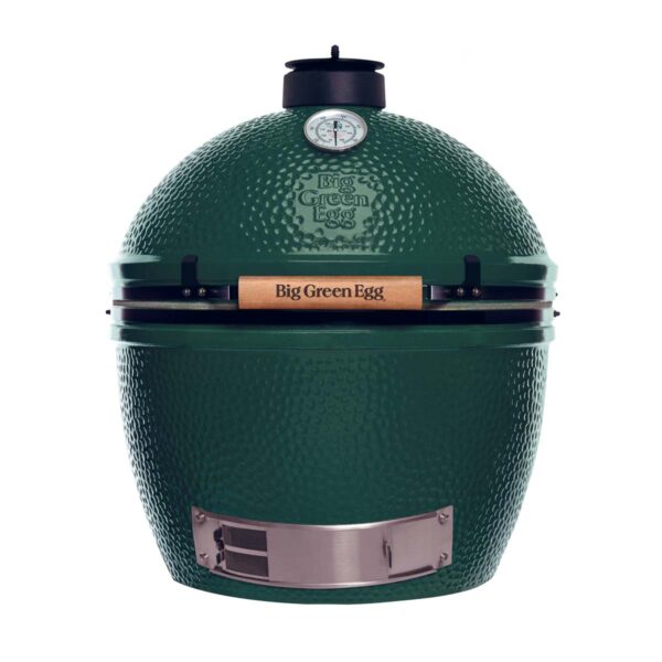 De Big Green Egg XLarge in vol ornaat.