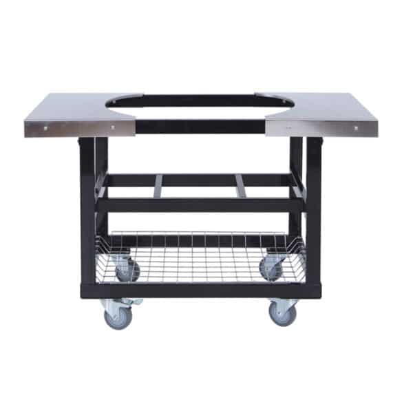 Cart met mand en RVS zijtafels Primo Grill Large en Xlarge