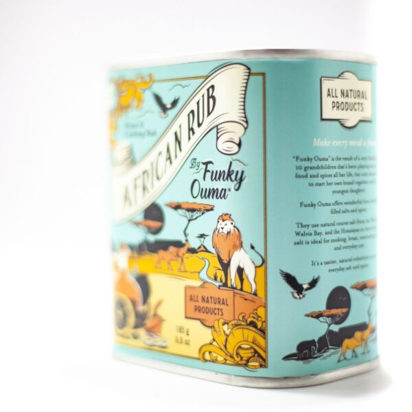 Funky Ouma - African Rub - Tin 185g - Afbeelding 3