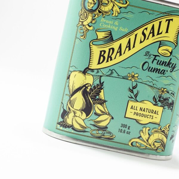 Funky Ouma - Braai Salt - Tin 300g - Afbeelding 4
