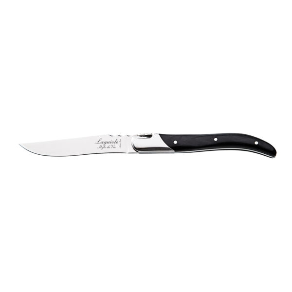 Laguiole Steakmessen Zwart Ebbenhout - 6 stuks - Afbeelding 2