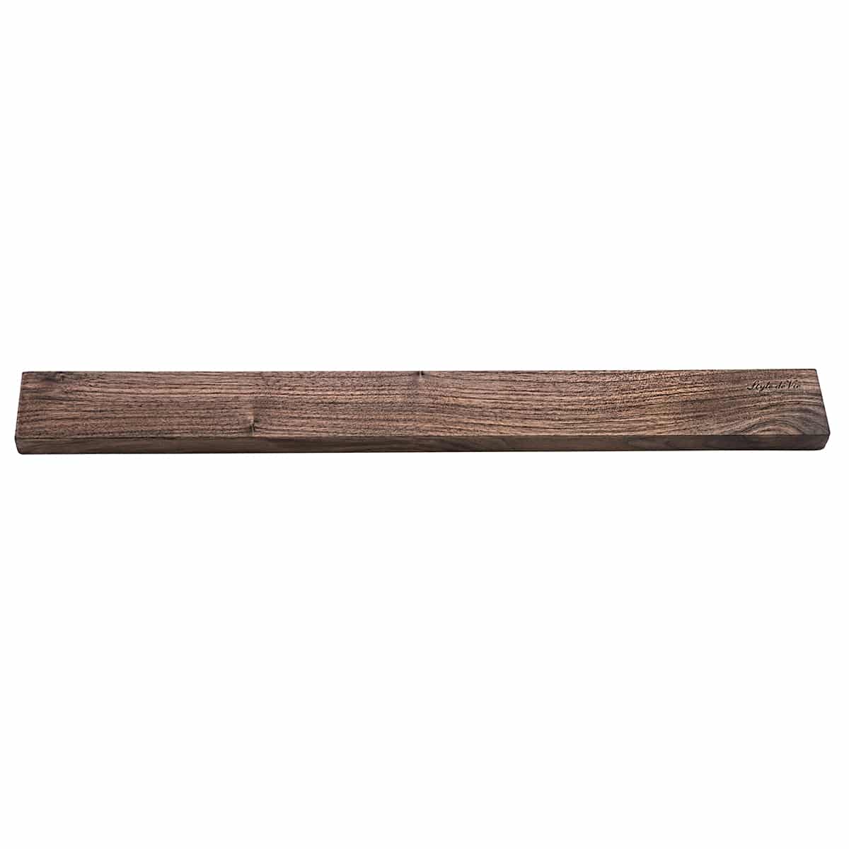 Magnetisch messenrek gemaakt van walnoothout.