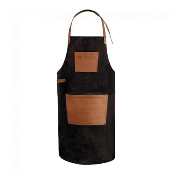Petromax - Buffellederen Schort met nekband Cognac - Afbeelding 2