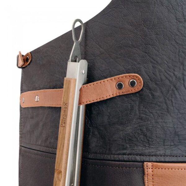 Petromax - Buffellederen Schort met nekband Cognac - Afbeelding 3