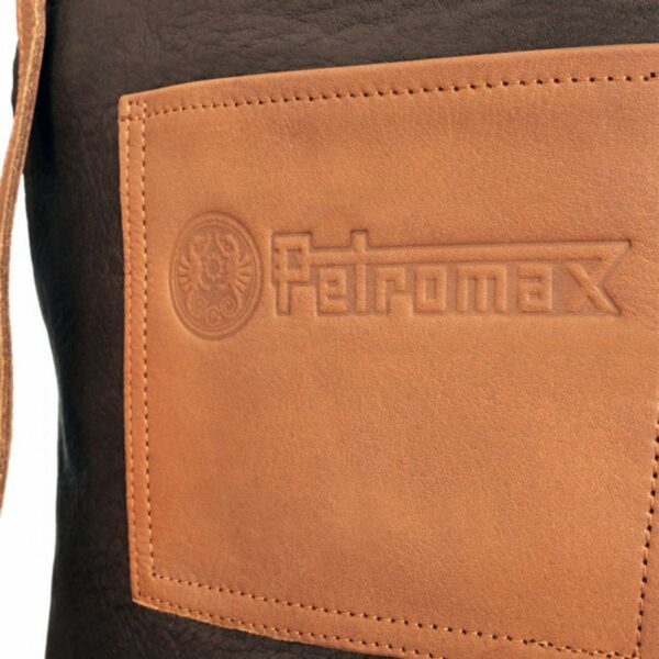 Petromax - Buffellederen Schort met nekband Cognac - Afbeelding 4