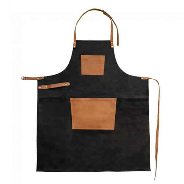 Petromax - Buffellederen Schort met nekband Cognac