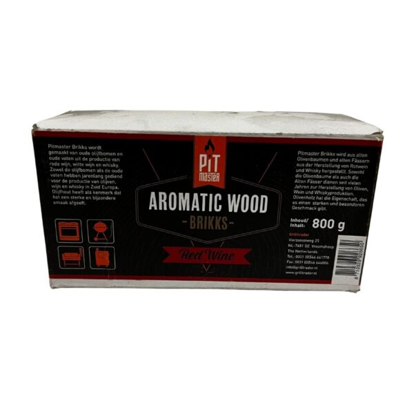 Rookbriketten Pitmaster Red Wine - Afbeelding 3