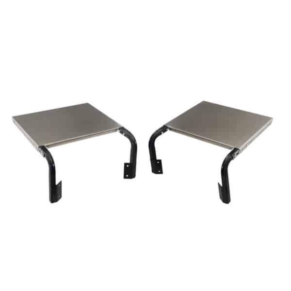 RVS zijtafels Cradle Primo Grill Junior - 2 stuks