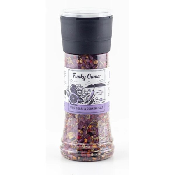 Funky Ouma - Vino braai & Cooking Salt - Grinder 250 ml