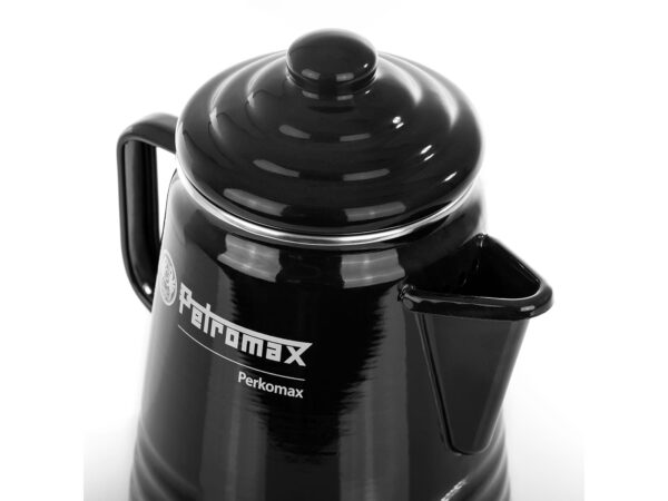 Petromax emaille perculator Perkomax zwart - 1,3L - Afbeelding 2