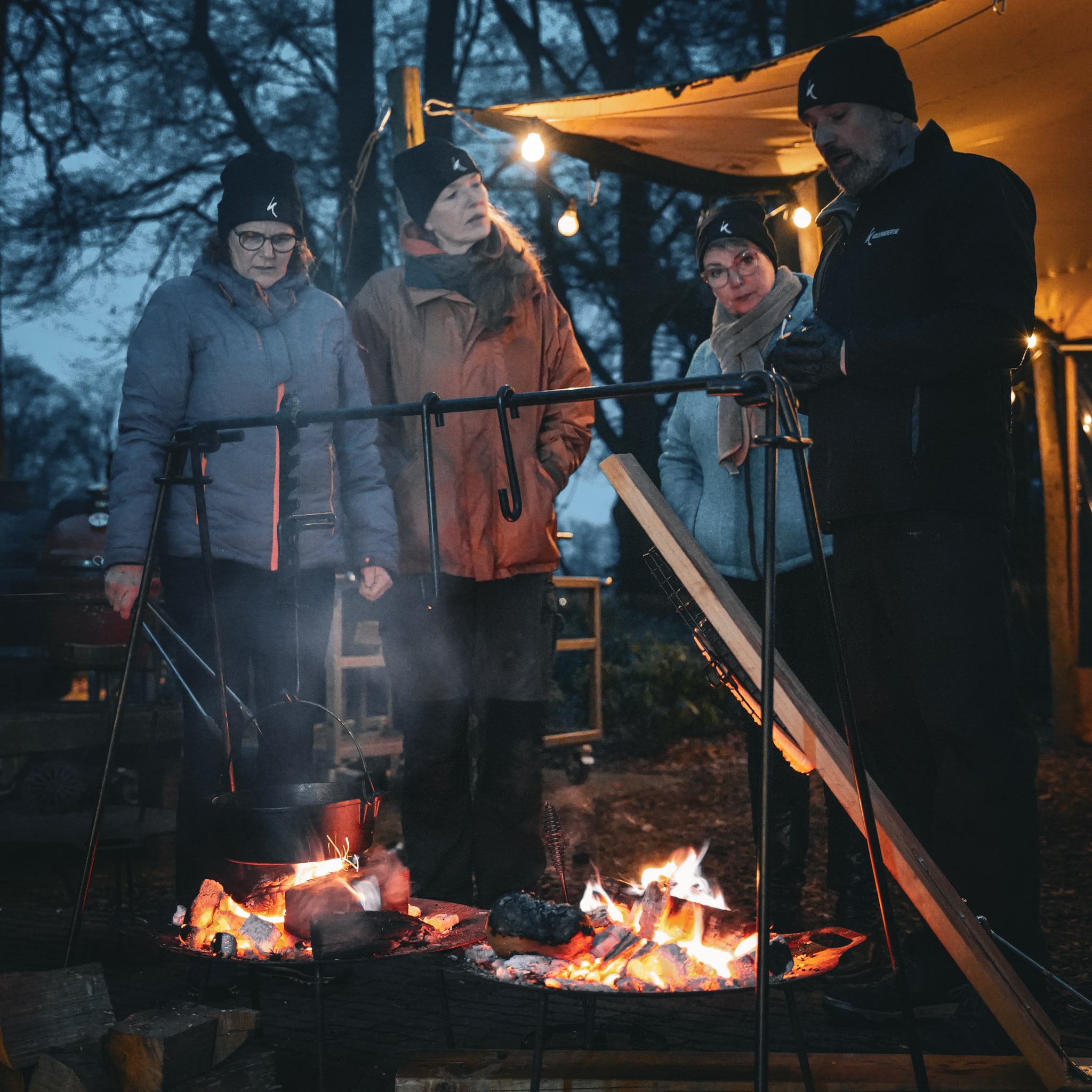 Winterse BBQ-recepten vuurbrug