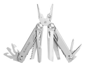 Black Eagle Yukon Mist Grey multitool met 16 functies en INOX behuizing