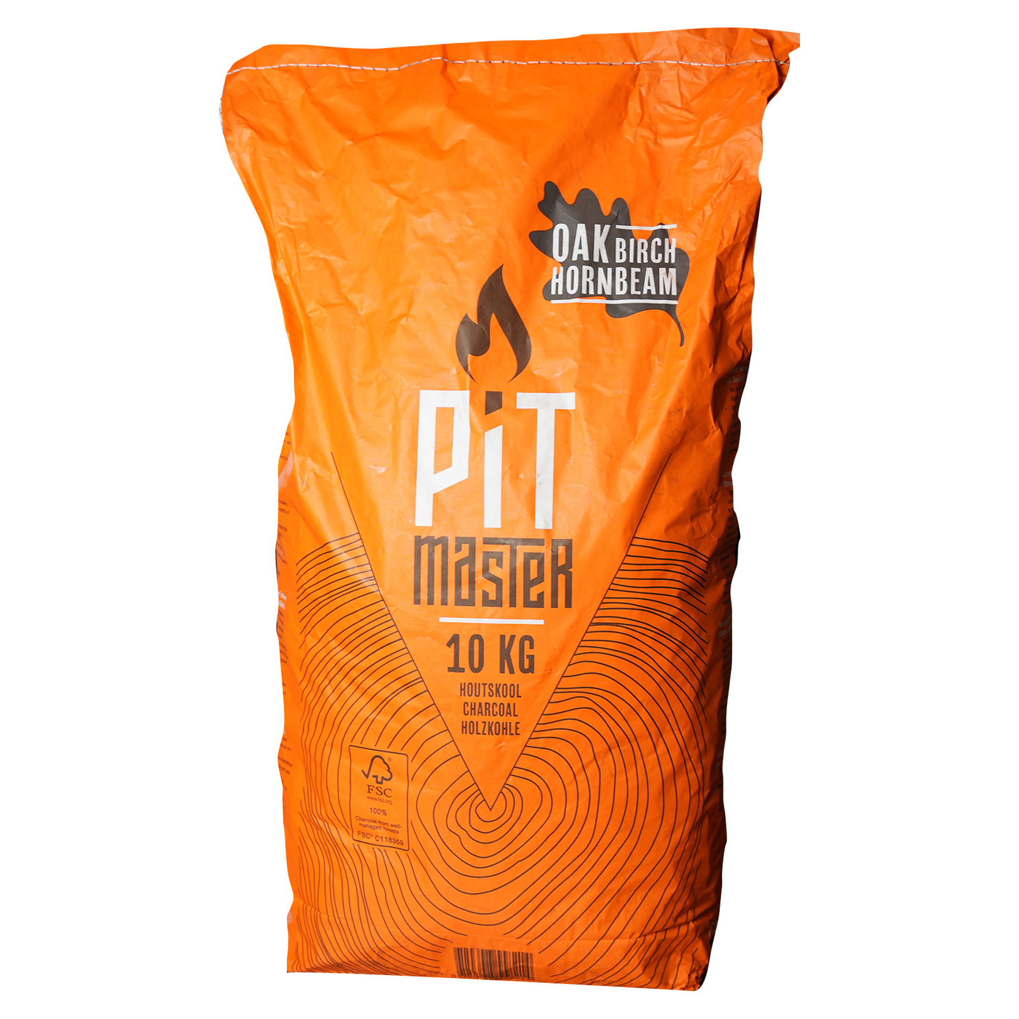 Zak Pitmaster Hornbeam houtskool 10 kg – mix van eik, berk en haagbeuk, FSC-gecertificeerd