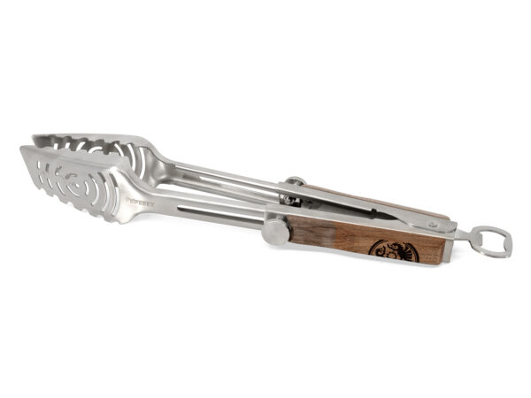 Petromax telescopische grilltang ZA3 met houten handvat, verstelbaar van 29 tot 37 cm