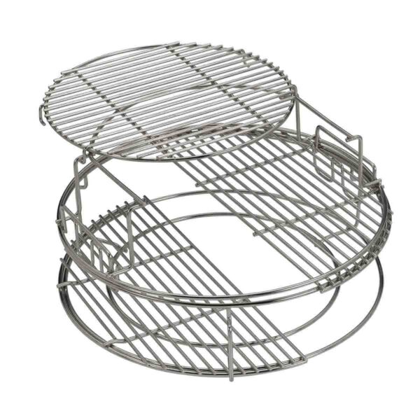 5 delig eggspander kit om diverse kook opstellingen te maken op de Big Green Egg XLarge.