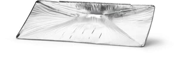 Set van 3 aluminium vetopvangschalen voor Napoleon Rogue 425 op witte achtergrond – rechthoekig en hittebestendig