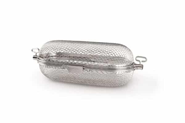 Napoleon RVS mand voor draaispit – roestvrijstalen BBQ-accessoire gemonteerd op draaispit boven branders|Napoleon RVS mand voor draaispit – roestvrijstalen BBQ-accessoire gemonteerd op draaispit boven branders