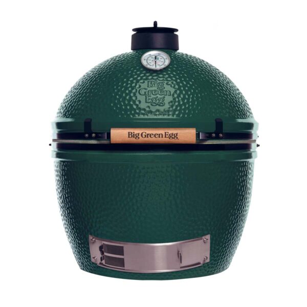 De Big Green Egg XLarge in vol ornaat.|||