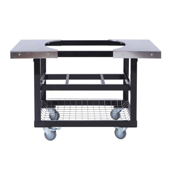 Cart met mand en RVS zijtafels Primo Grill Large en Xlarge