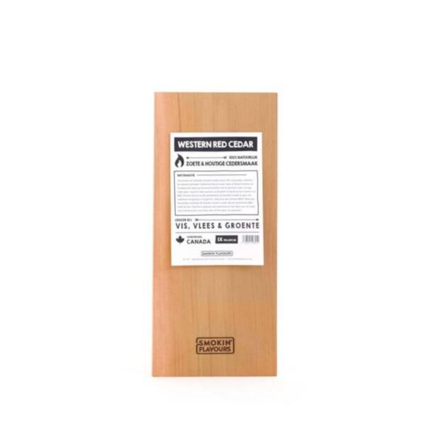 4 Cederhouten Rookplanken van Smokin' Flavours