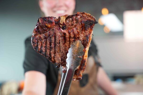 directe grillen T-bone steak
