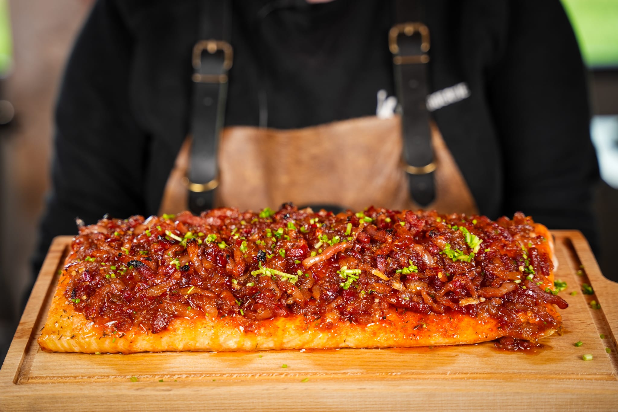 Hot honey & bacon zalm