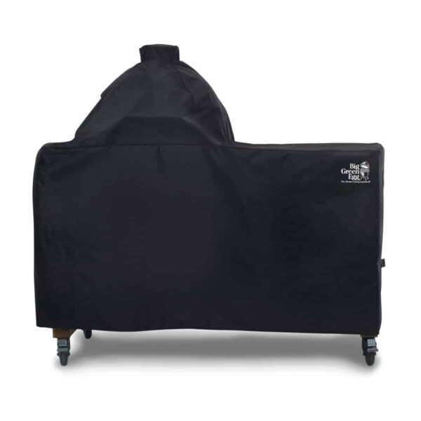 Luxe zwarte afdekhoes voor de Big Green Egg Large Acacia tafel.