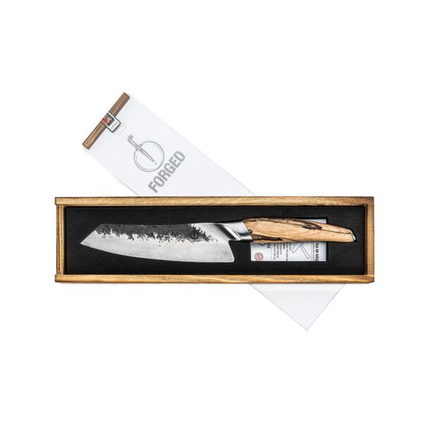 Japans santokumes|18 cm|uit de Forged Katai lijn.