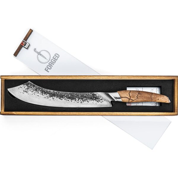 Het Forged Katai slagersmes.||Forged messen|