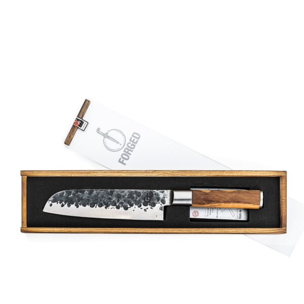 Japans santokumes|18 cm|uit de Forged Olive lijn.