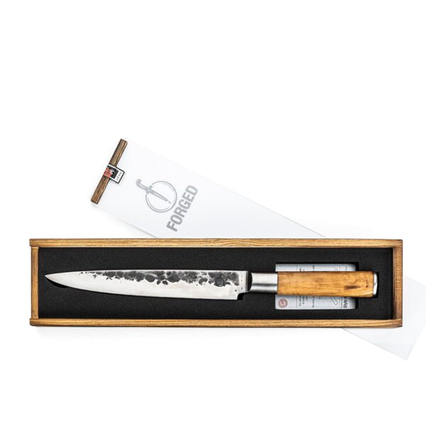 Het vleesmes uit de Forged Olive lijn.|Olive vleesmes||