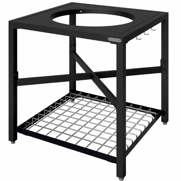 Zwart metalen frame voor de Big Green Egg Medium