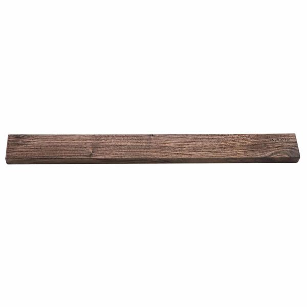 Magnetisch messenrek gemaakt van walnoothout.||