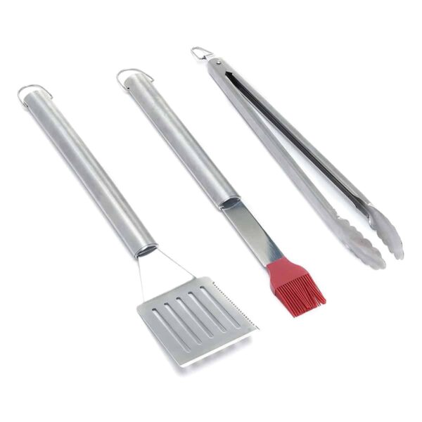 3-delig RVS bestekset van Grill Pro voor tijdens je BBQ.