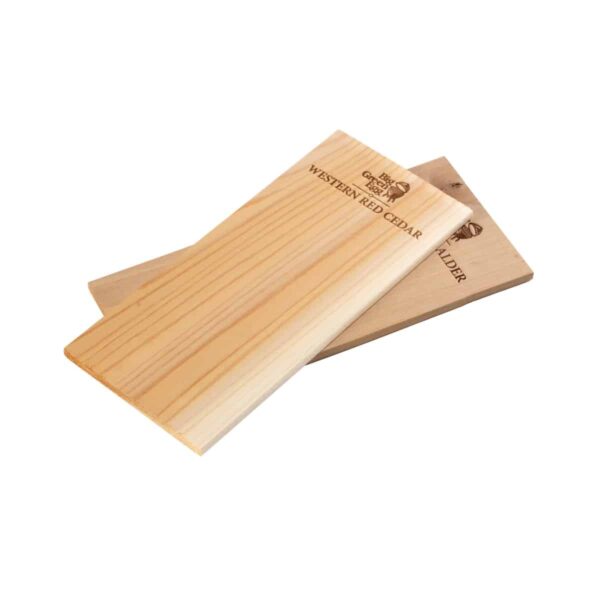 Cedar grill planken voor op de Big Green Egg.