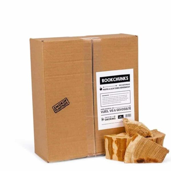 Rookchunks Kers als smaakmakers
