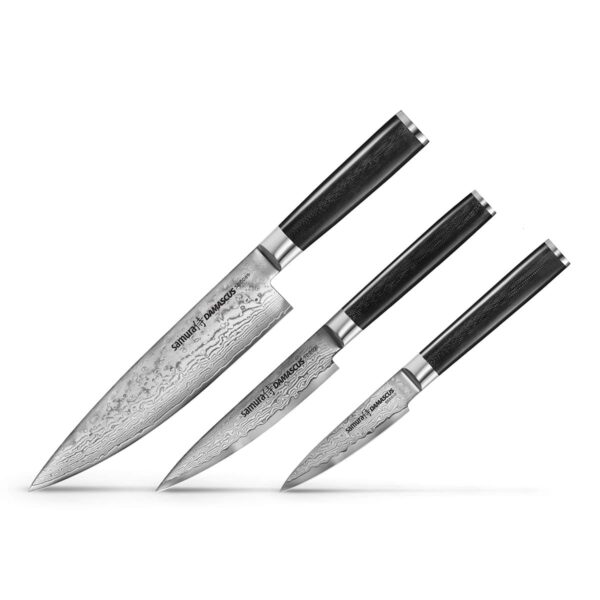 Samura Damascu 3-delig messenset in mooie giftbox.||