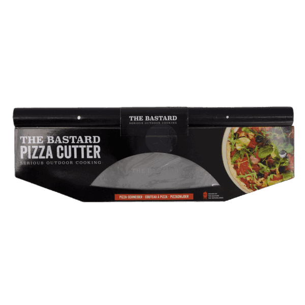 The Bastard Pizza Cutter Stainless Steel|The Bastard Pizza Cutter stainless Steel zonder