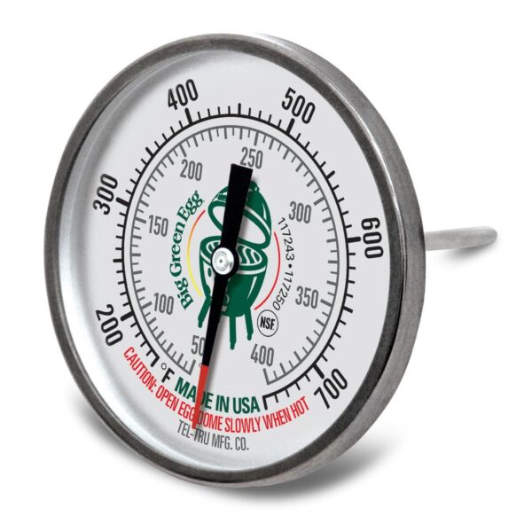 Thermometer voor in het deksel van de Big Green Egg|geeft de binnen temperatuur weer zonder het deksel op te tillen.