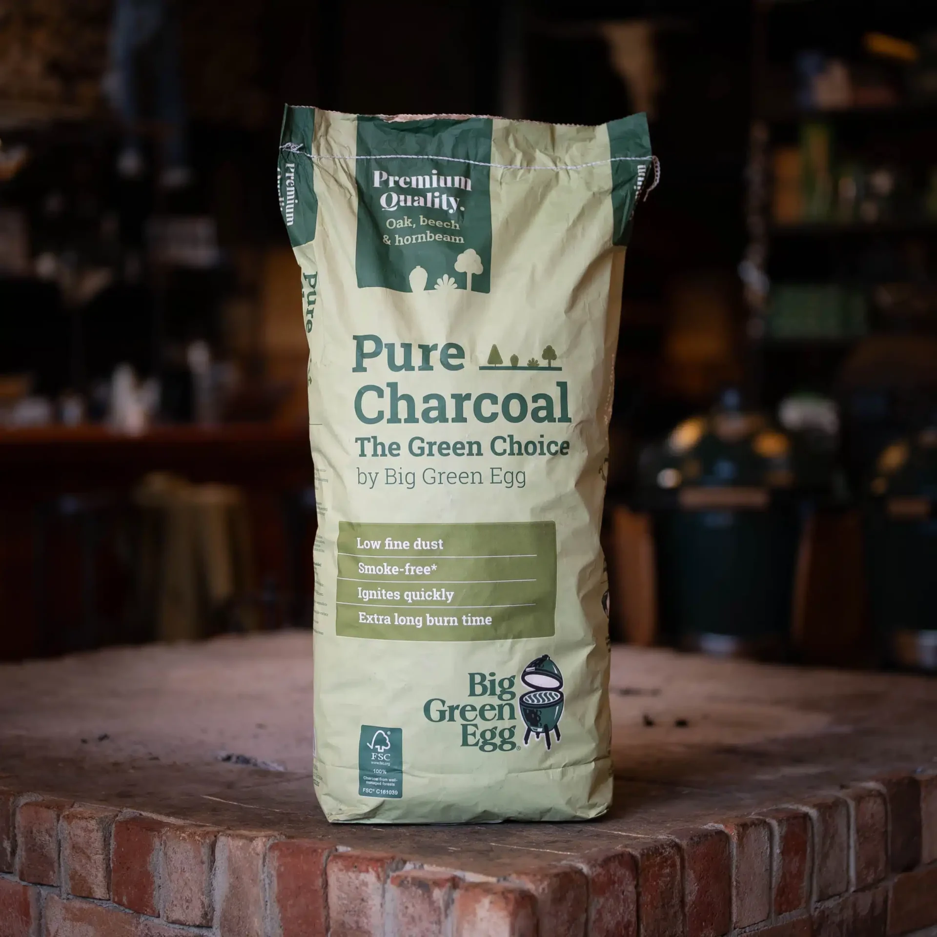 charcoal big green egg