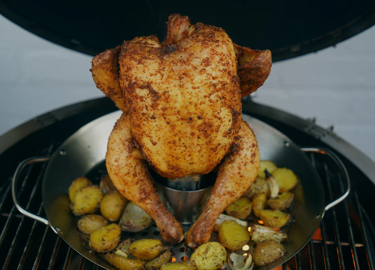 Monolith Chicken Roaster RVS kiphouder