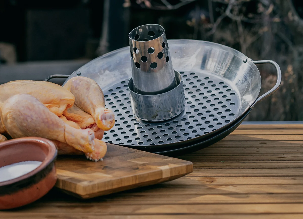 Monolith Chicken Roaster RVS kiphouder