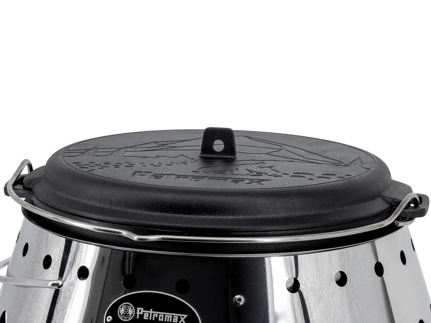 Petromax Dutch Oven FT6-t 5,5 liter Essential gietijzer platte bodem deksel pan 2