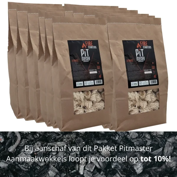 Pitmaster aanmaakwokkels pakket