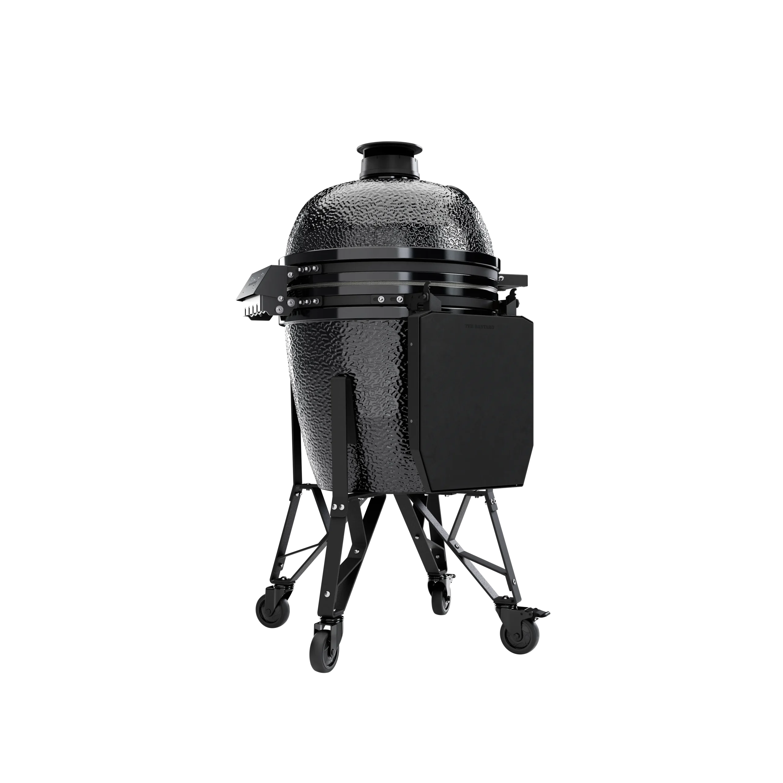 The Bastard Core Large Gloss Graphite Complete kamado bbq TC311G 49 cm schuin