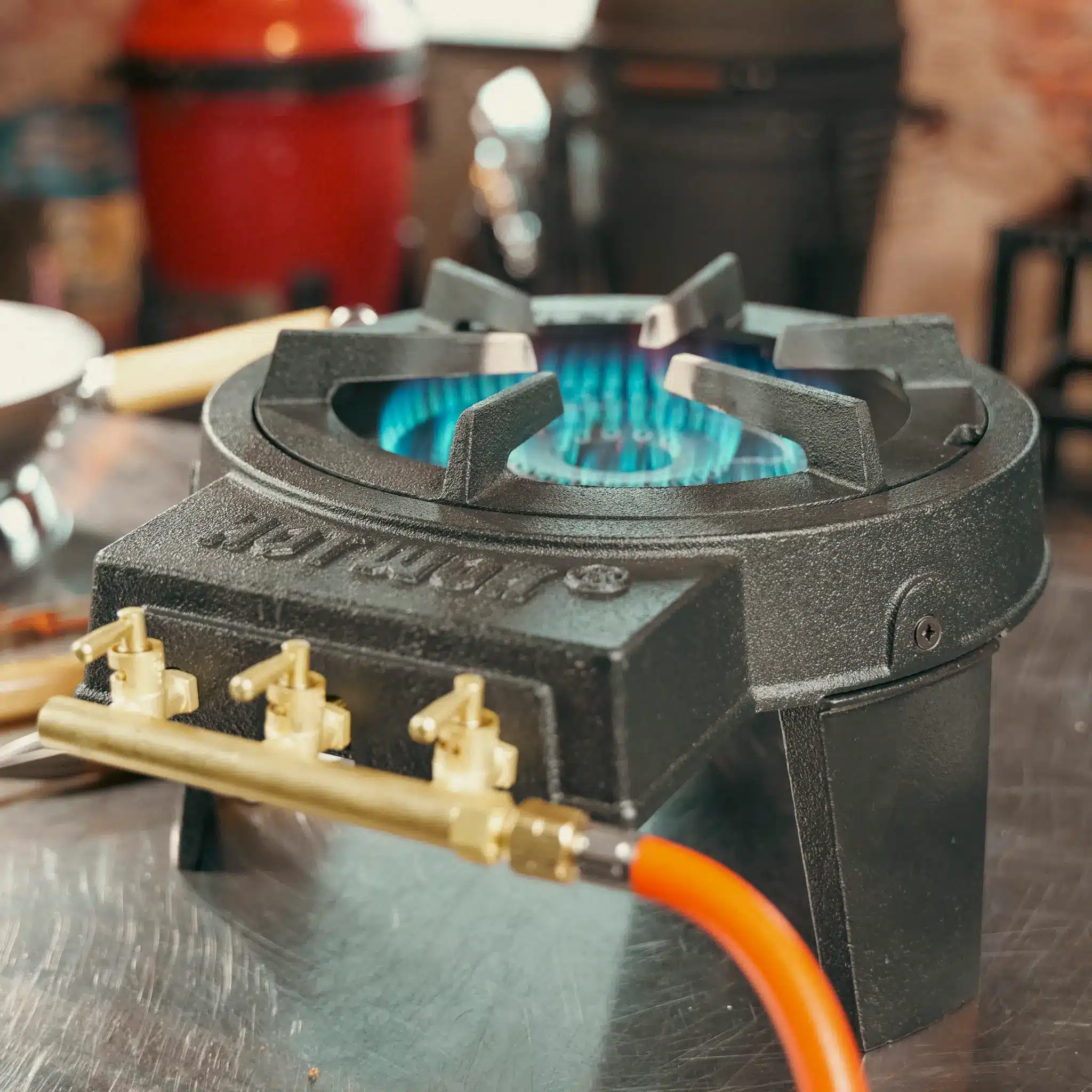 Hot Wok Wokbrander 12 kW op werkbank
