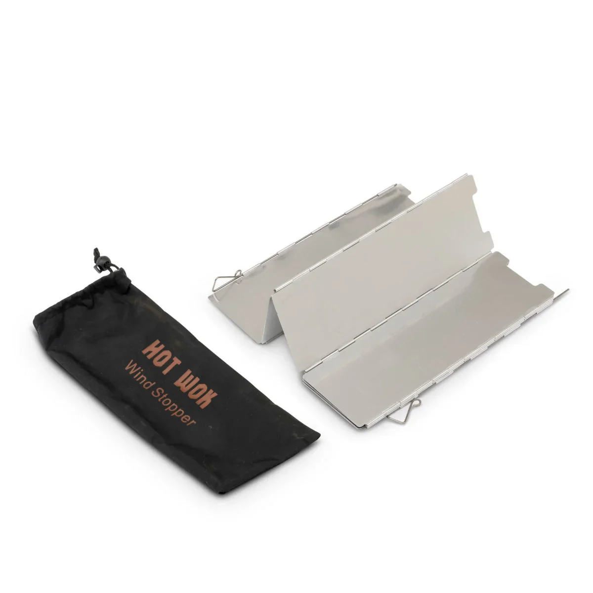 Hot Wok windscherm HW5753 opvouwbare windvanger voor wokbrander hoes