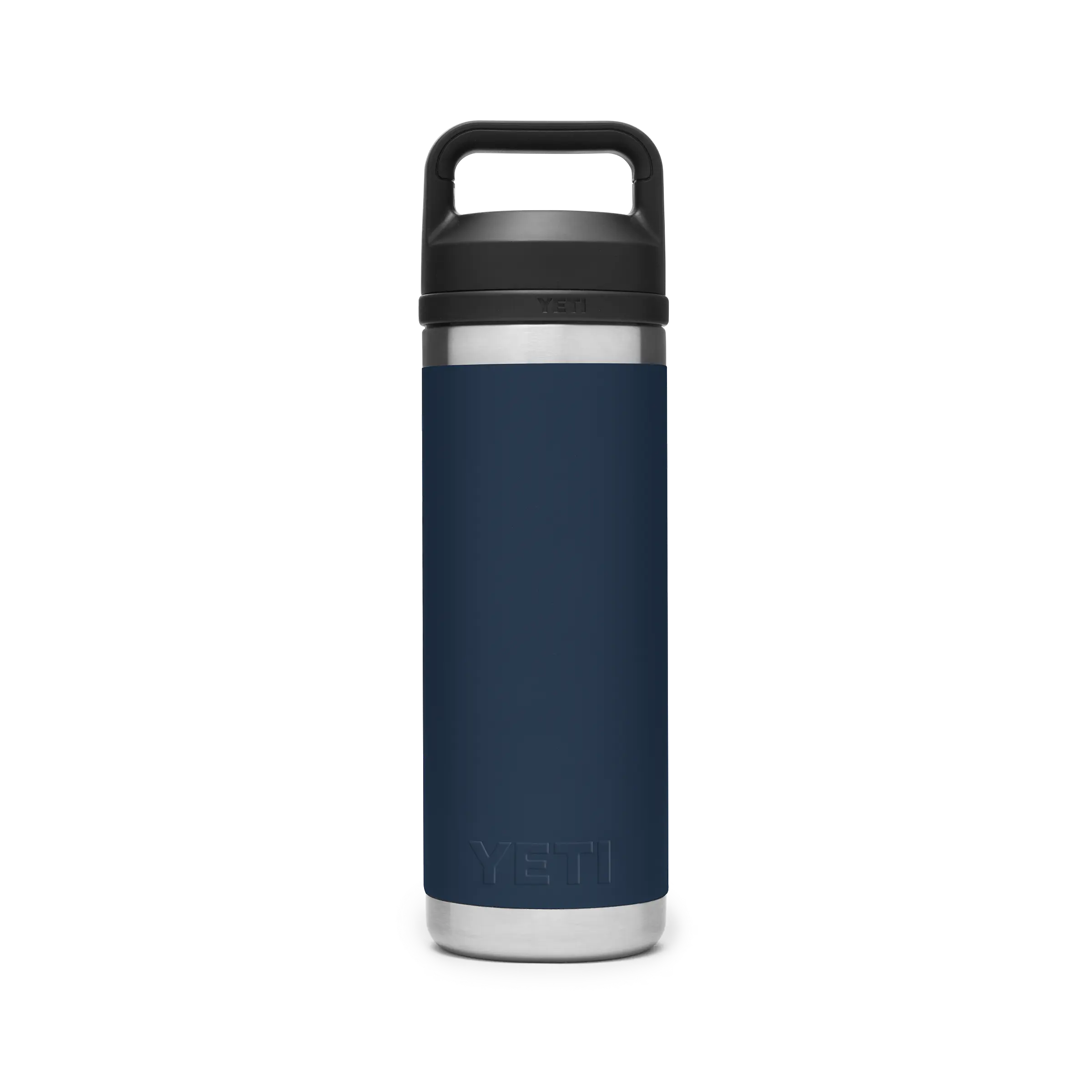 YETI Rambler 18 oz Bottle Navy 532 ml met Chug Cap vacuümisolatie