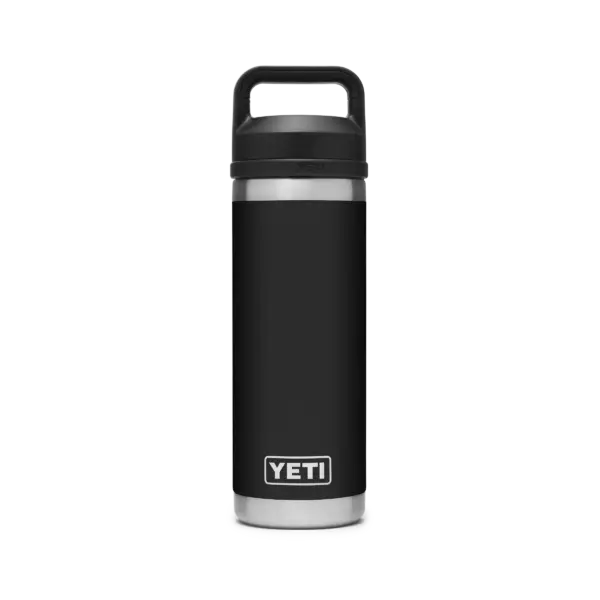 YETI Rambler 18 oz Bottle Black 532 ml met Chug Cap vacuümisolatie