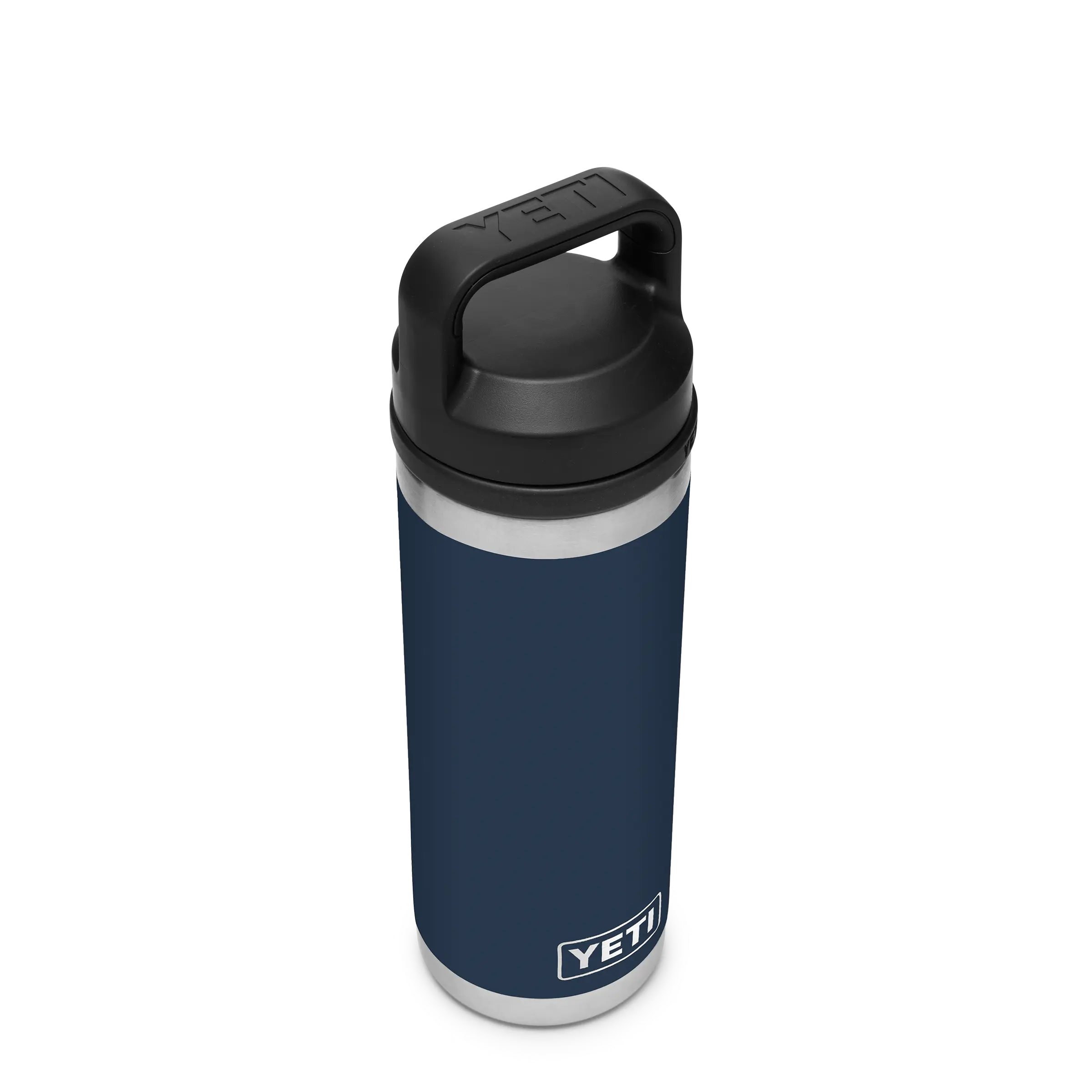 YETI Rambler 18 oz Bottle Navy 532 ml met Chug Cap vacuümisolatie